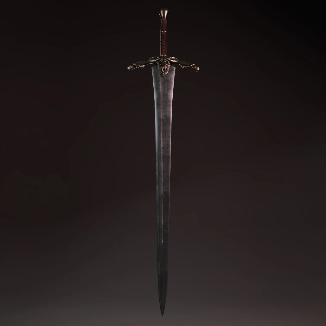 Full ornate sword render