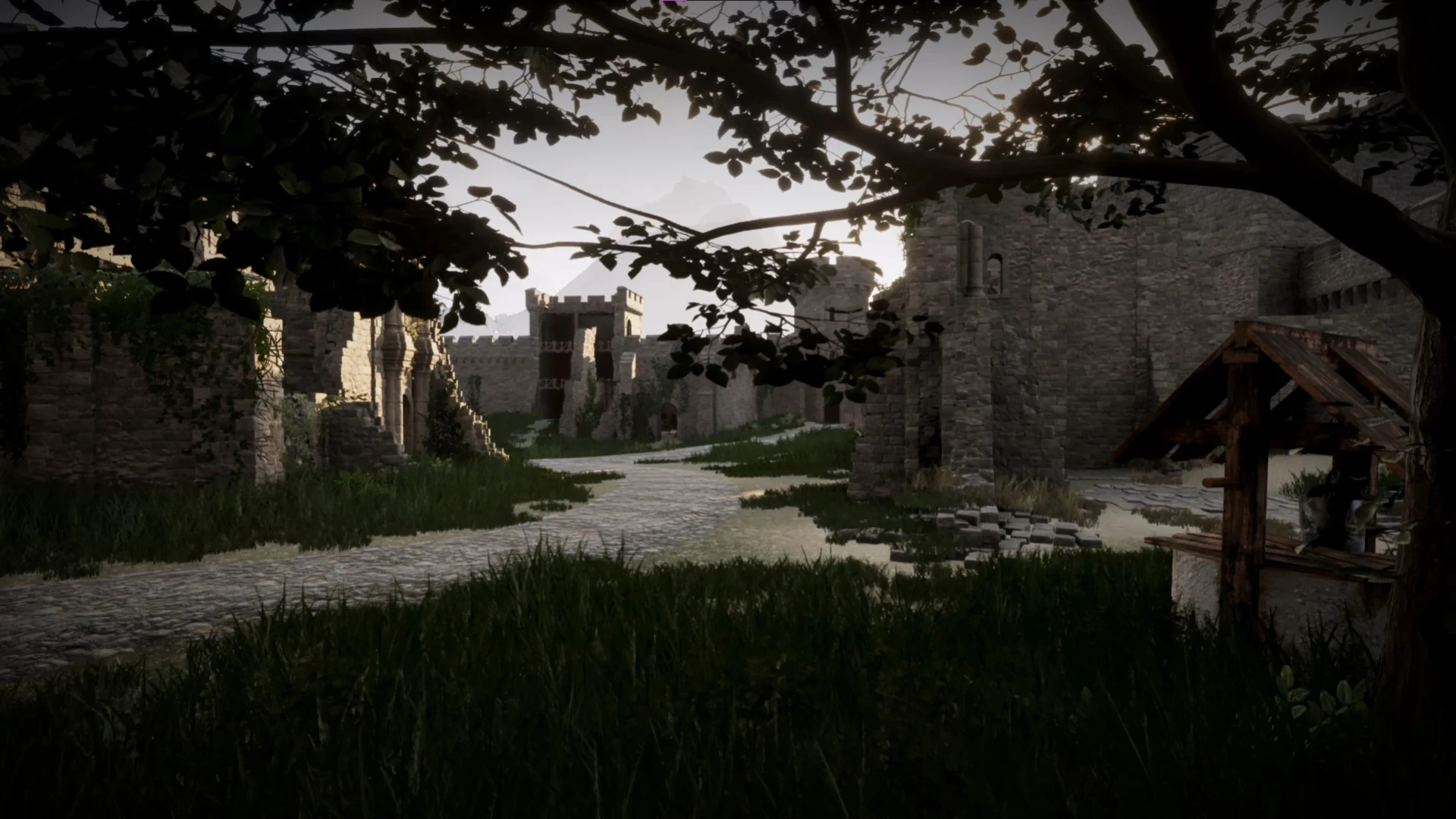 Castle courtyard