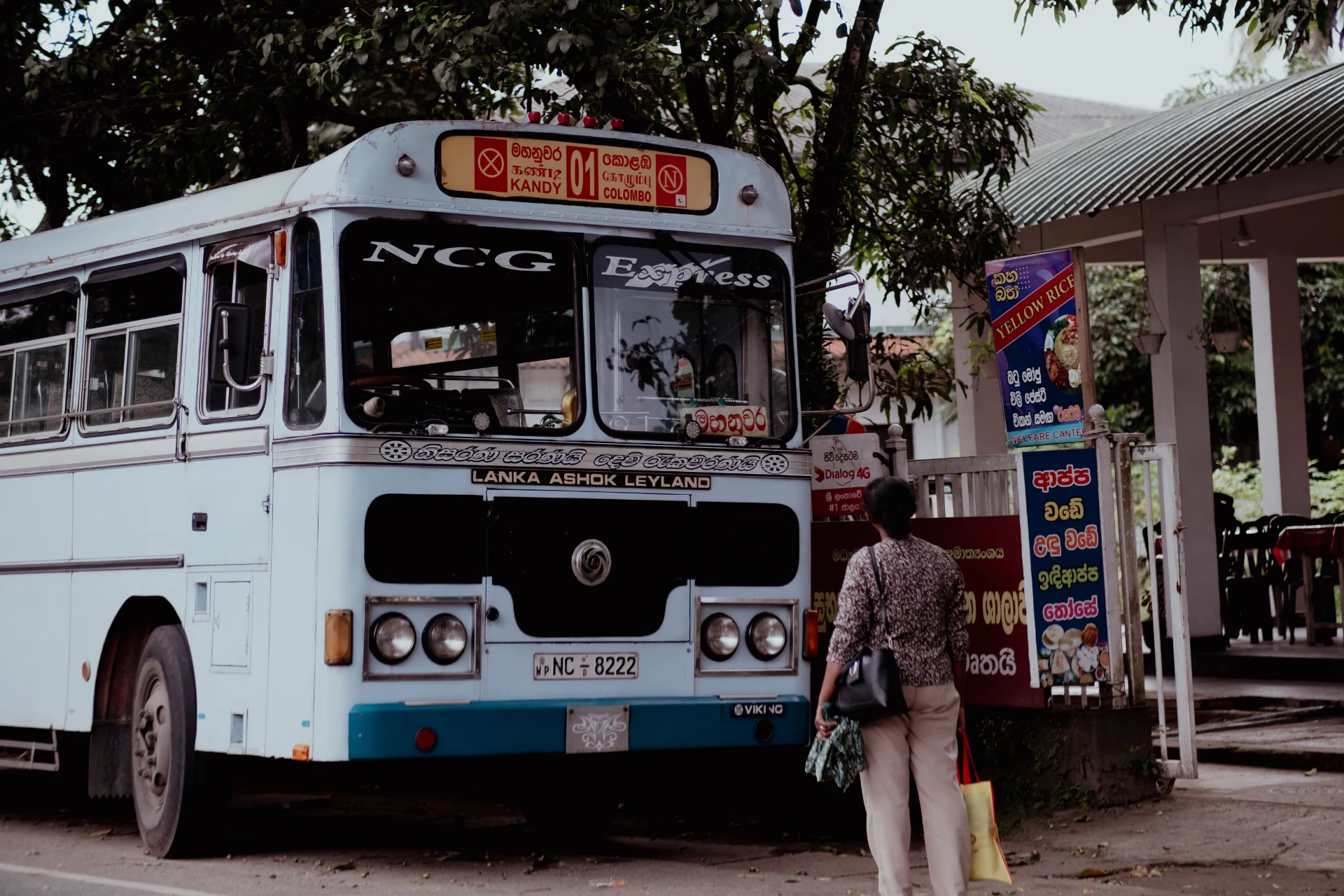 Local bus at station